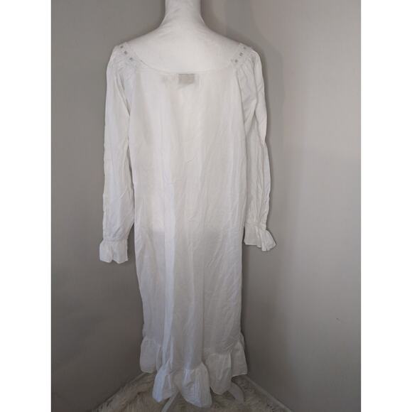 Victoria’s Secret Vintage Prairie Lace Button Nightgown Lg - Picture 4 of 9